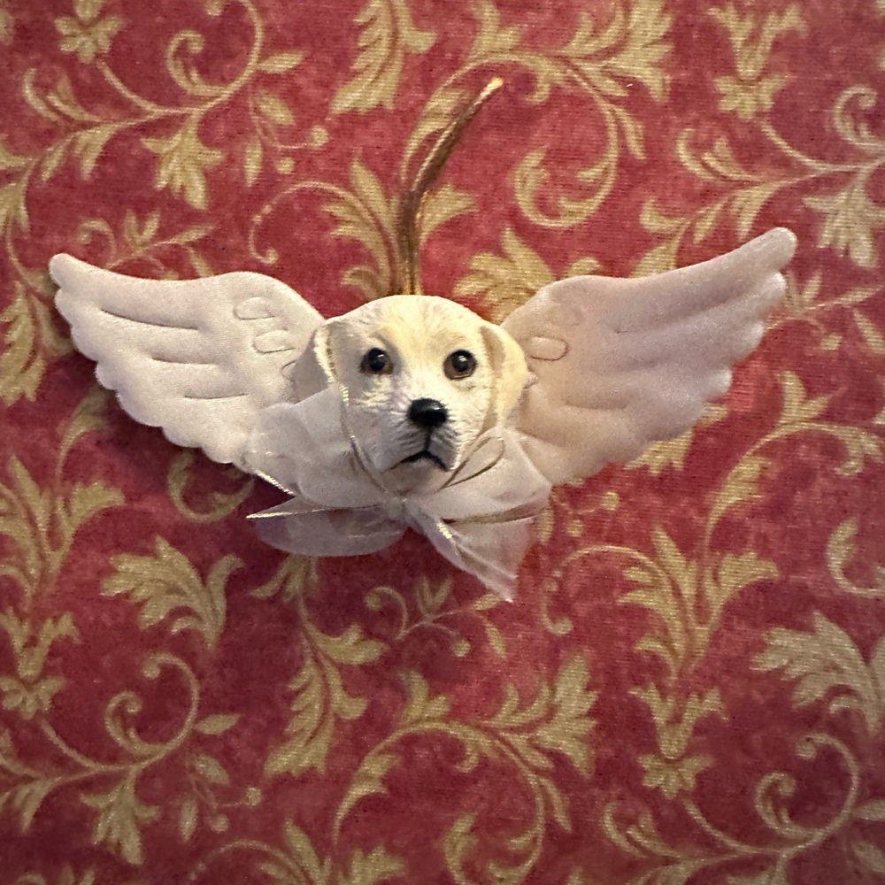 Angel Dog Ornament with Wings